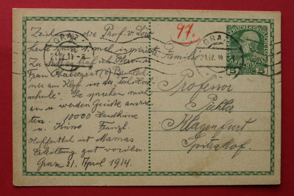 Postcard PC Graz / 1914